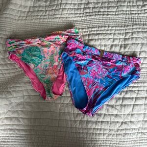 Lily Pulitzer High Waisted Bikini Bottoms Size 14